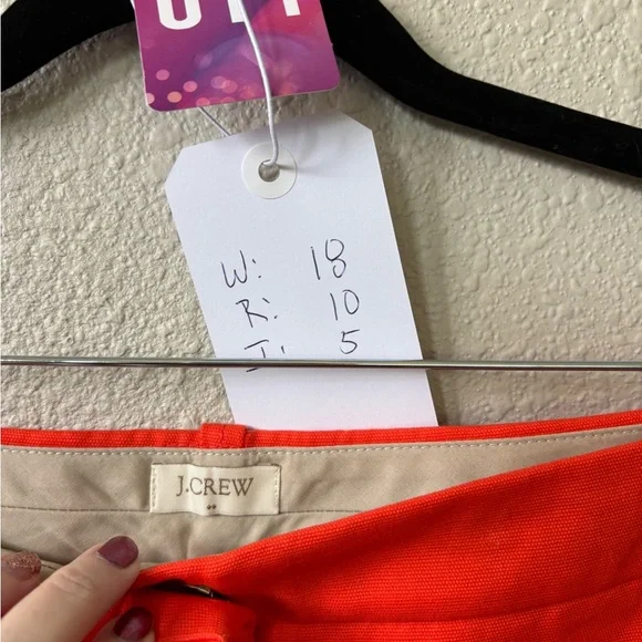 011 J. Crew Orange Shorts - Picture 2 of 4